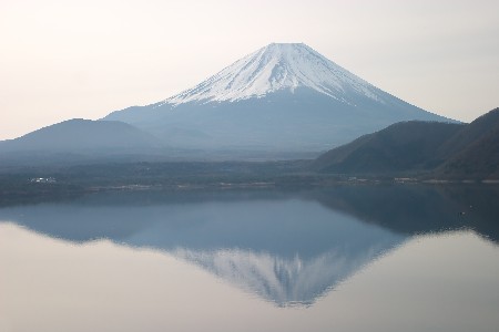 本栖湖の逆さ富士