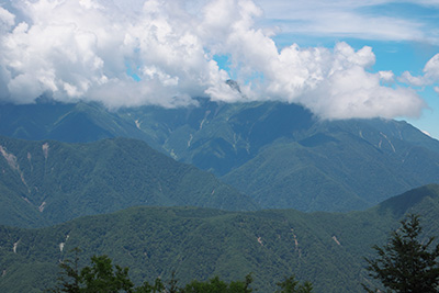 櫛形山 登山 写真